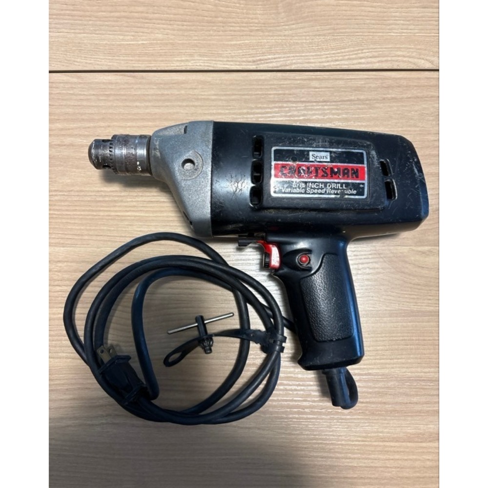 Sears Craftsman 3/8 Inch Electric Drill Variable Speed Reversible 315.10411